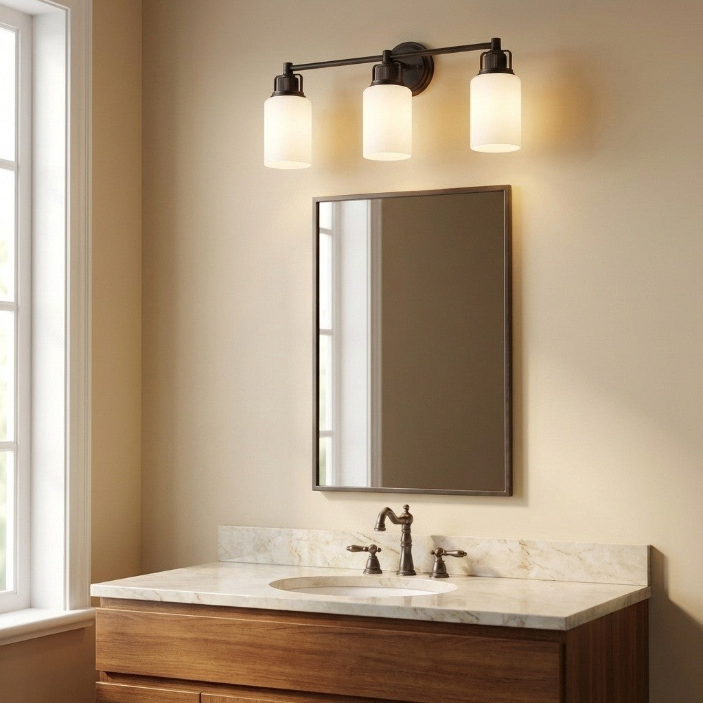Applique de salle de bain 3 lumières | Aged Iron | Ashford
