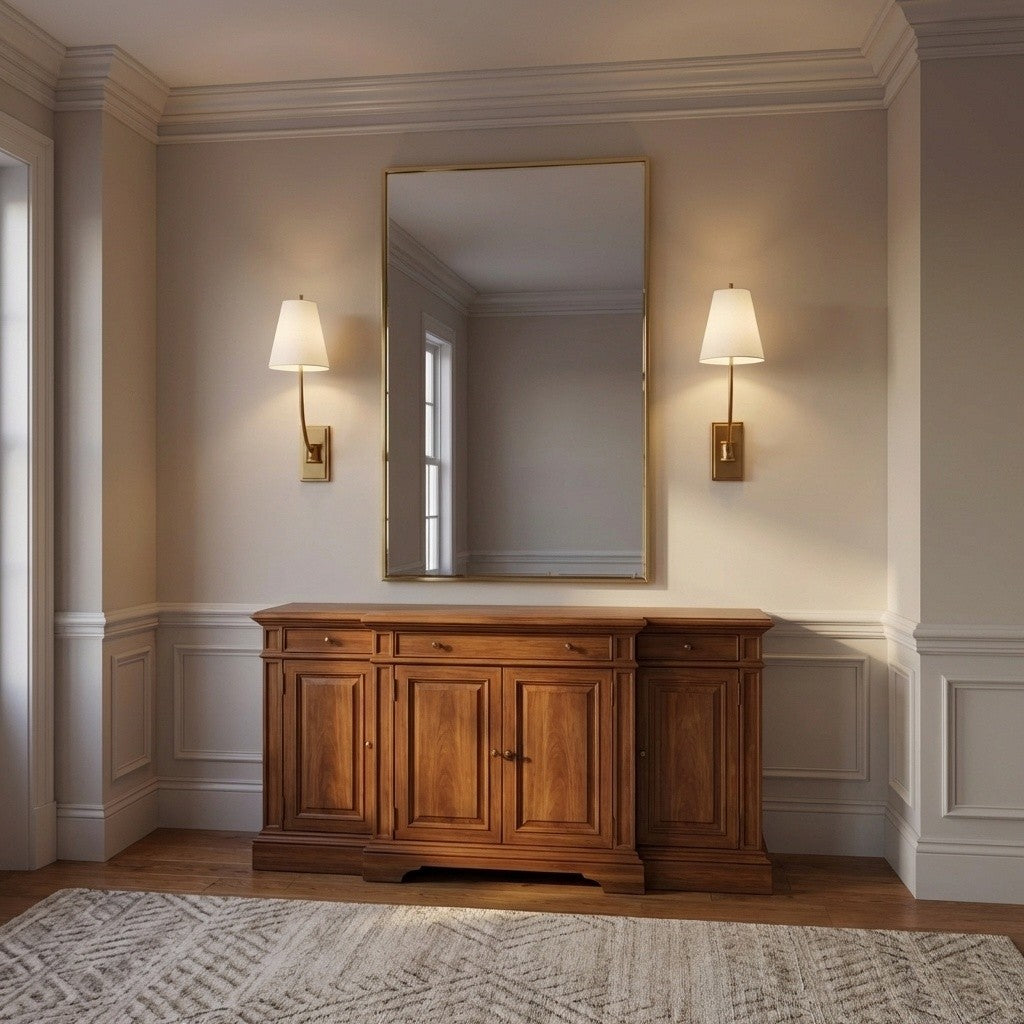 Applique murale 1 lumière | Burnished Brass | Marina