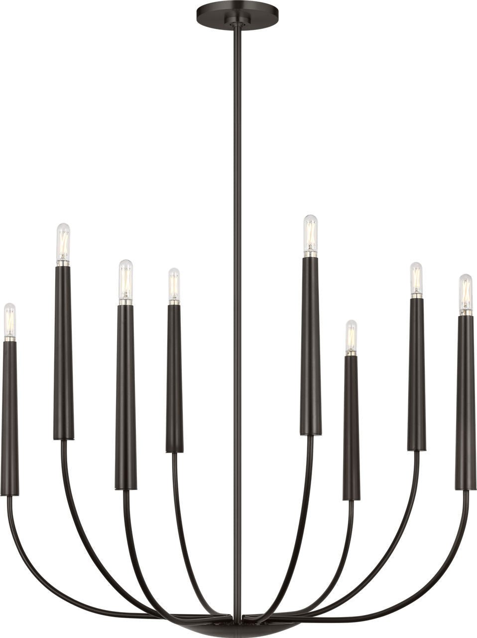 Lustre 8 lumières | Aged Iron | Lois