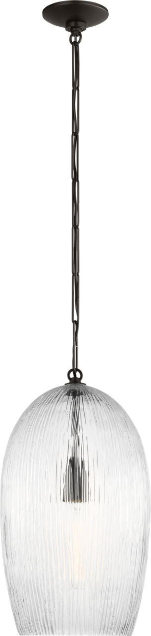 Suspension 1 lumière | Aged Iron | Serafina