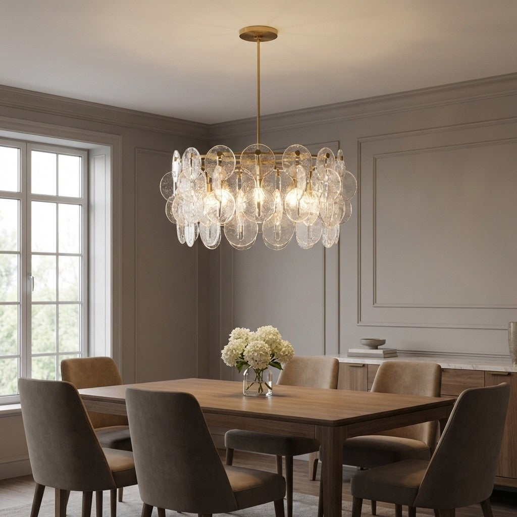 Lustre 5 lumières | Burnished Brass | Candace