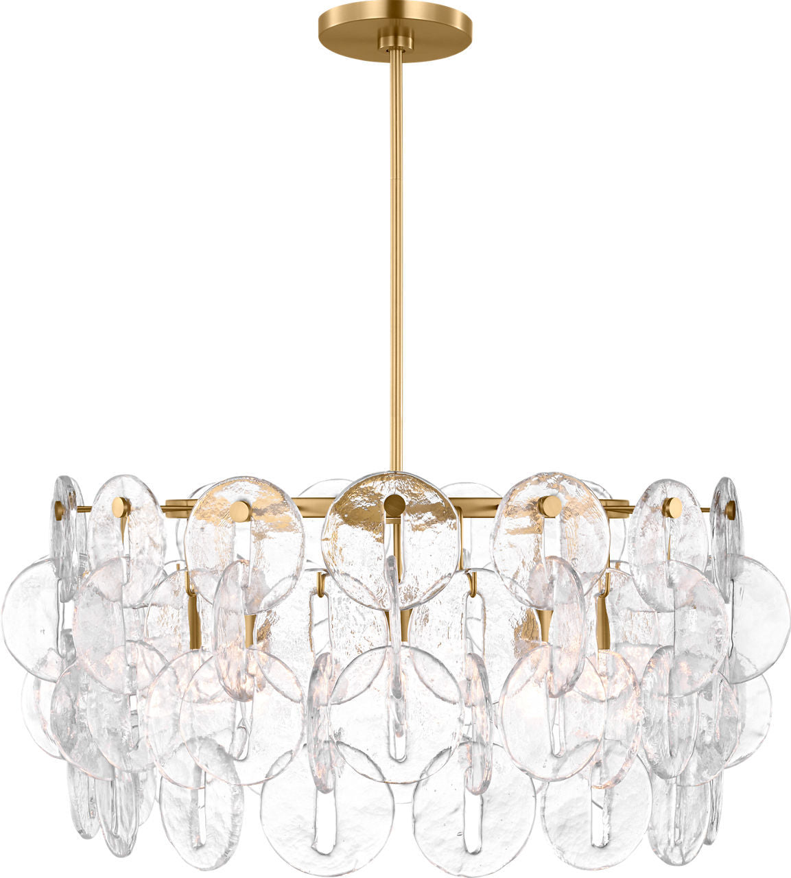 Lustre 5 lumières | Burnished Brass | Candace