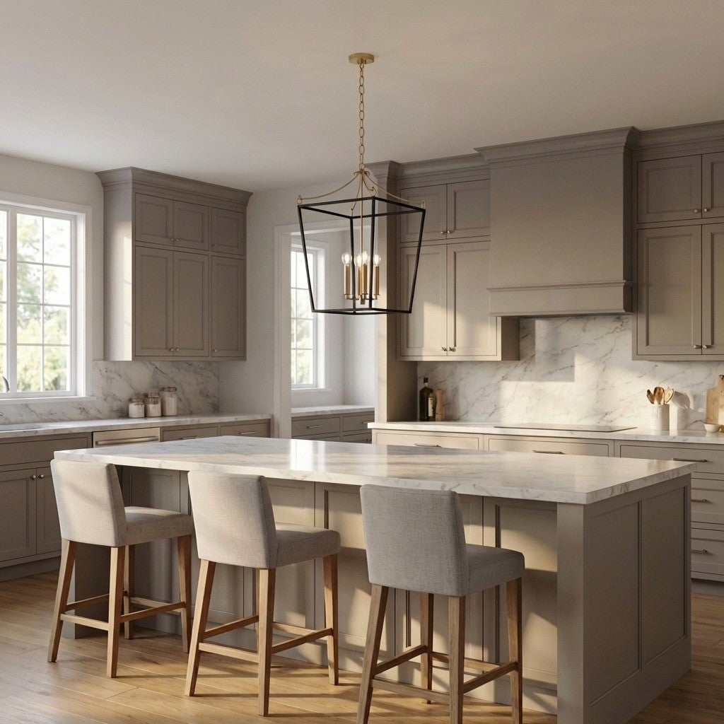 Lanterne 3 lumières | Burnished Brass | Carlyle