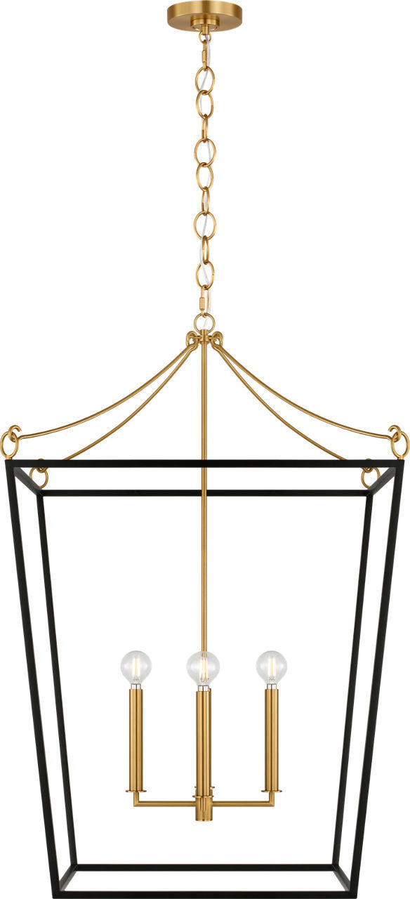 Lanterne 4 lumières | Burnished Brass | Carlyle