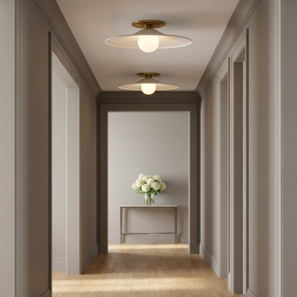 Plafonnier DEL | Burnished Brass | Endicott