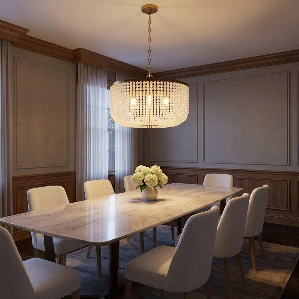 Lustre 8 lumières | Vintage Gild | Bellecour