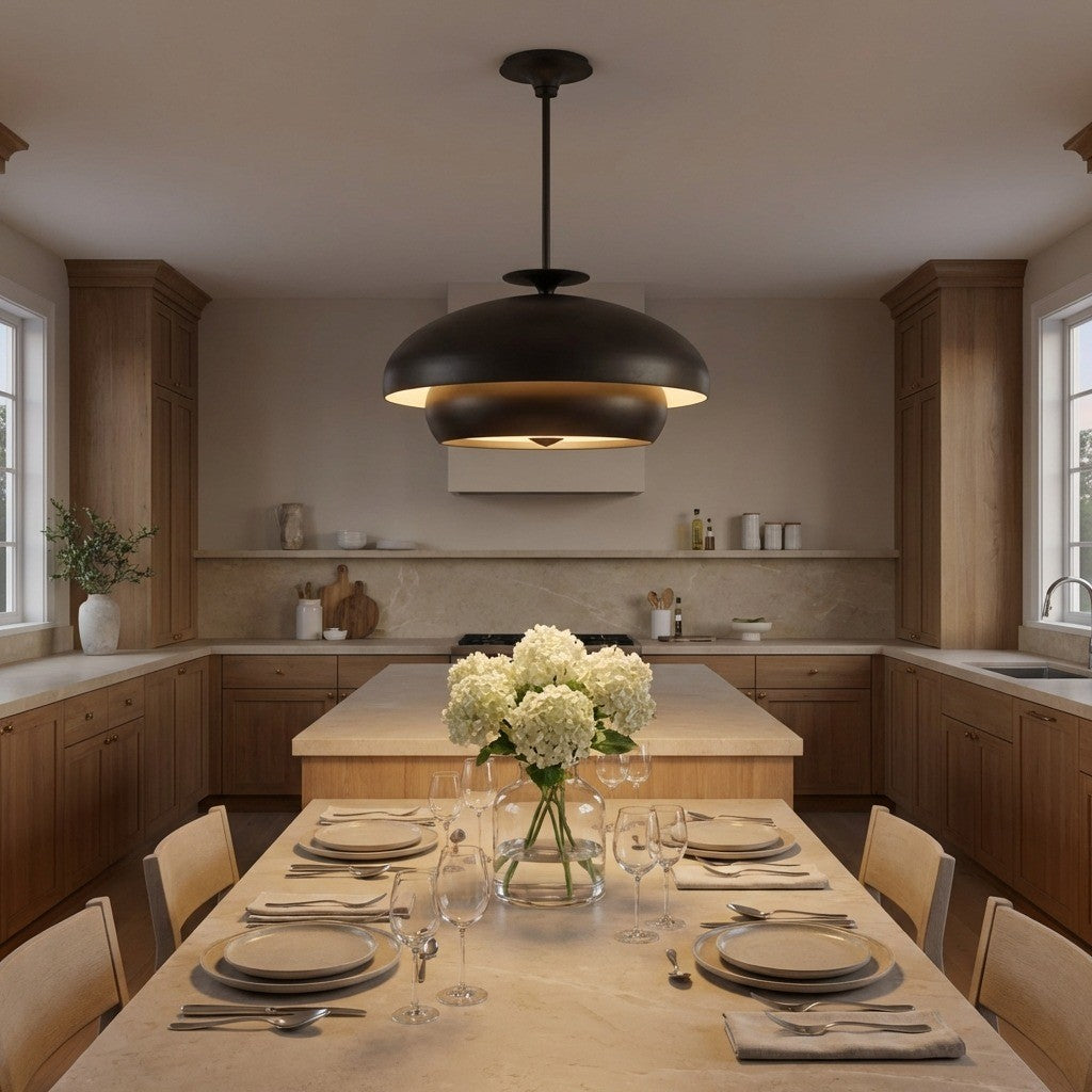 Lustre 8 lumières | Aged Iron | Solene