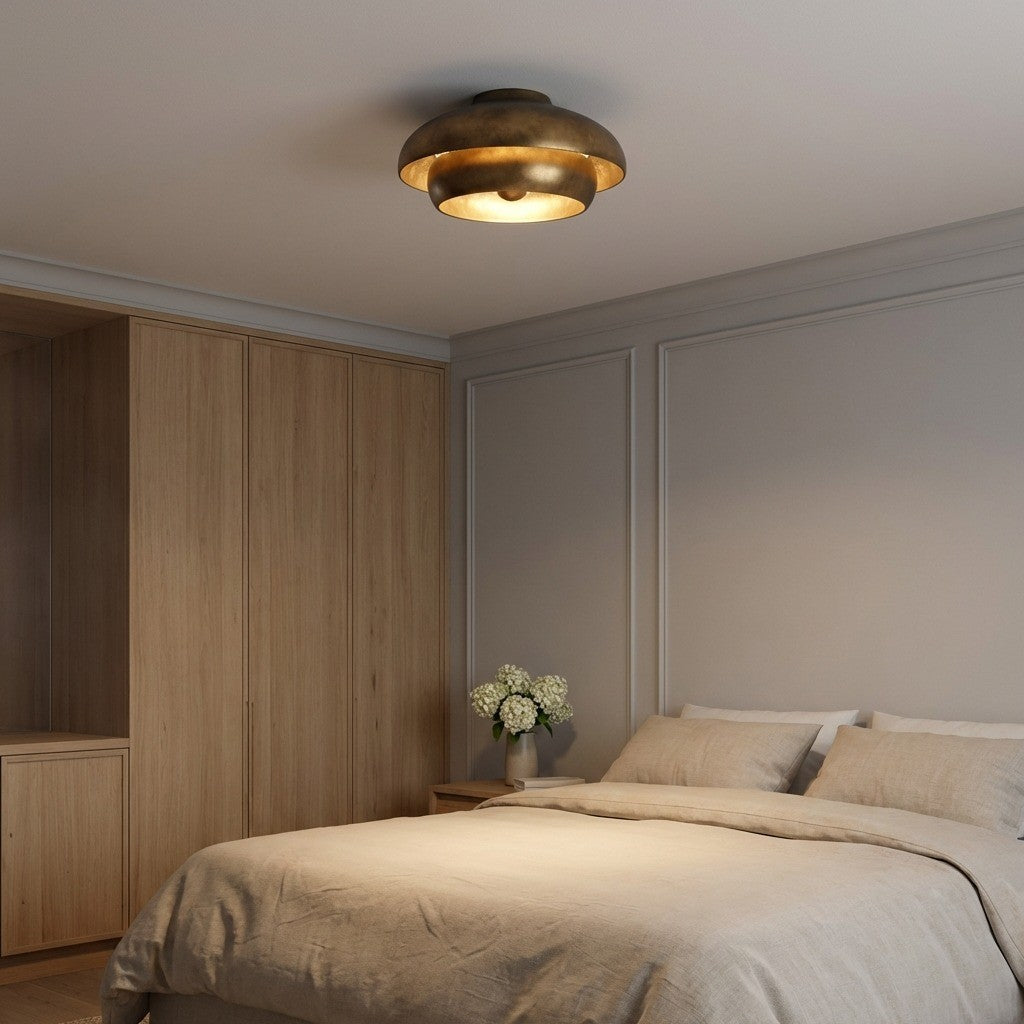 Plafonnier 1 lumière | Vintage Gild | Solene