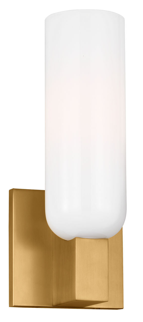 Applique de salle de bain 1 lumière | Burnished Brass | Maroux