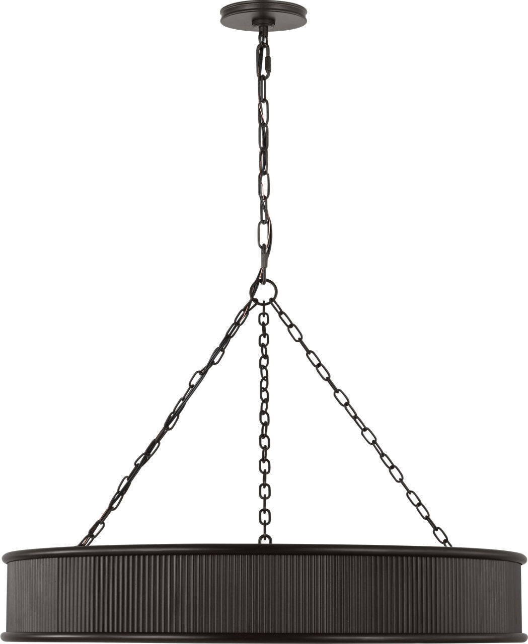 Lustre 8 lumières | Aged Iron | Ritz