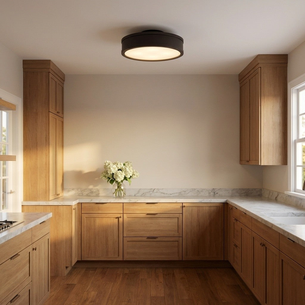 Semi-plafonnier DEL | Aged Iron | Dupont