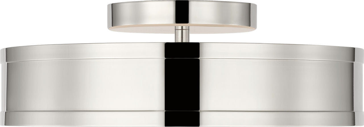Semi-plafonnier DEL | Polished Nickel | Dupont