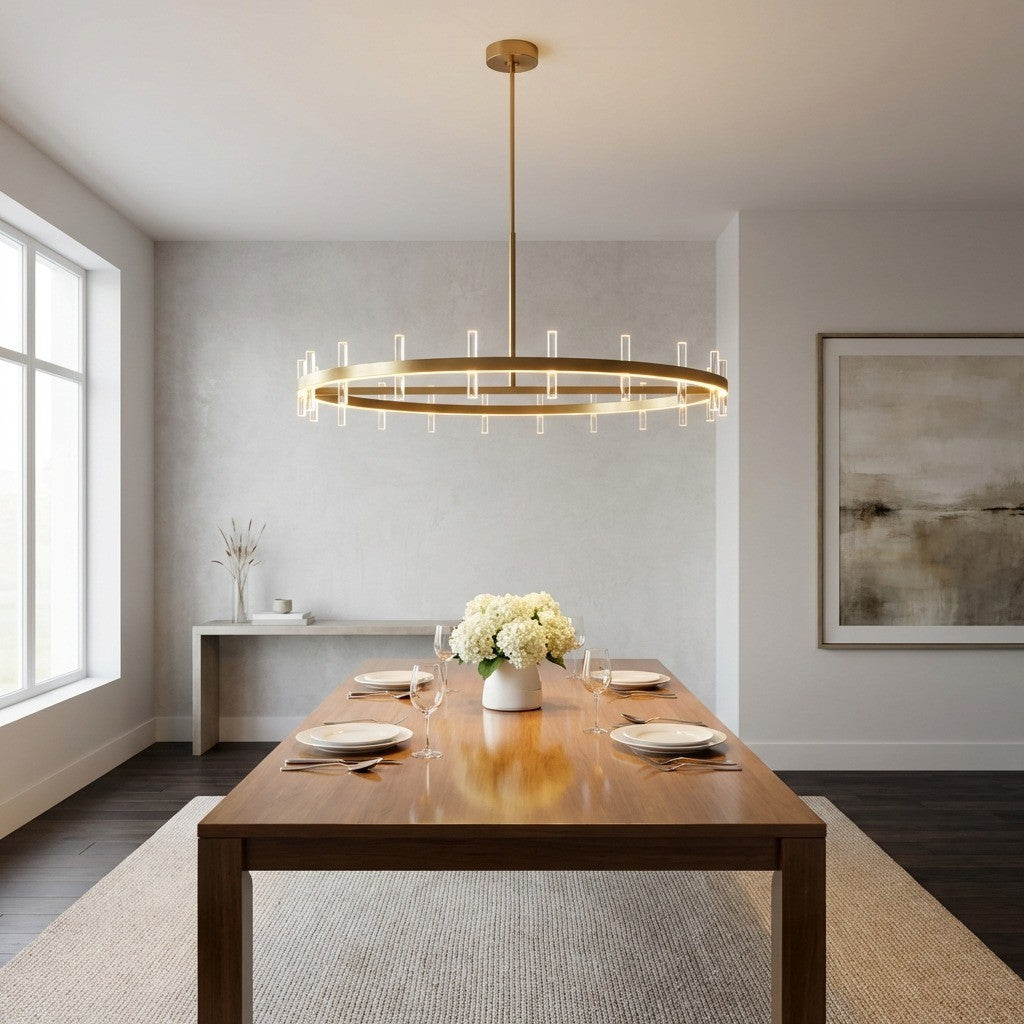 Lustre DEL | Burnished Brass | Silas