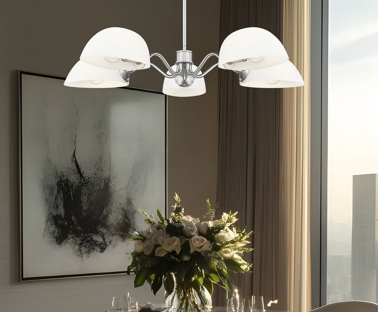 Lustre 5 lumières | Breton