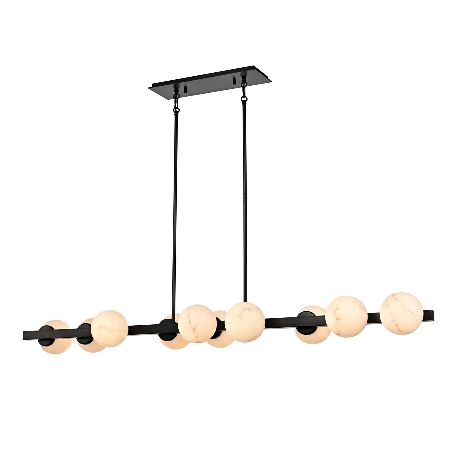 Suspension linéaire 10 lumières | Ville Marie