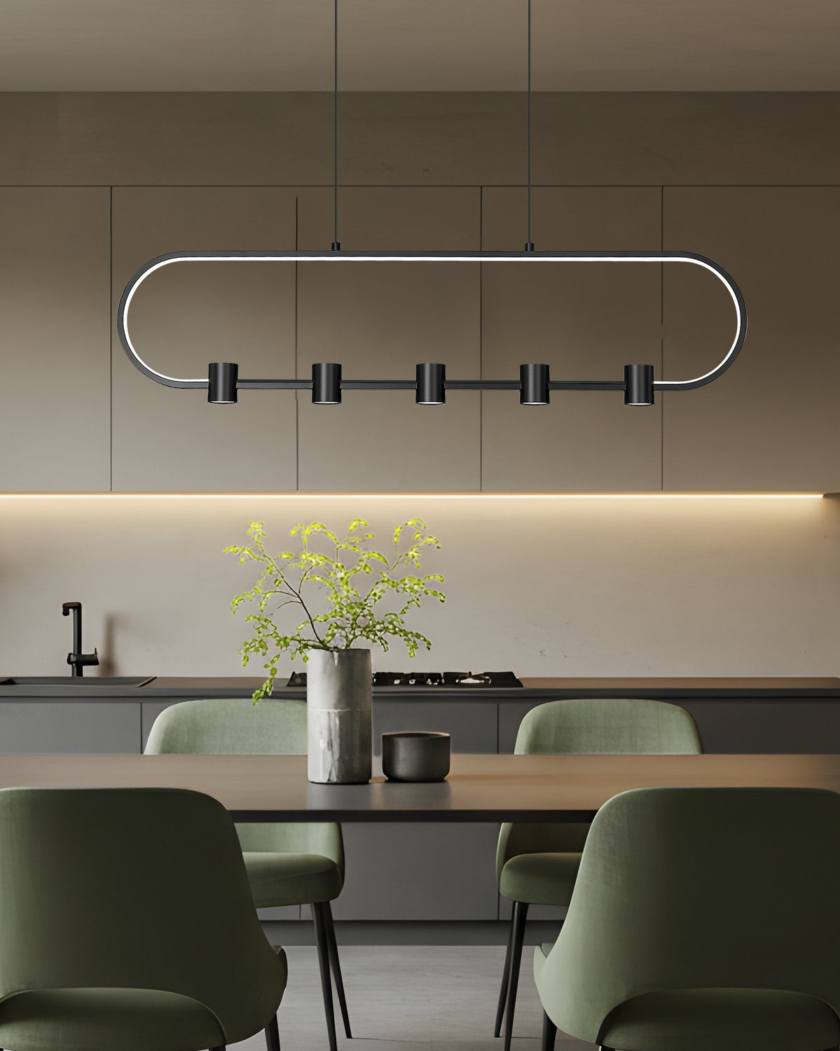 Lustre linéaire DEL | Saros