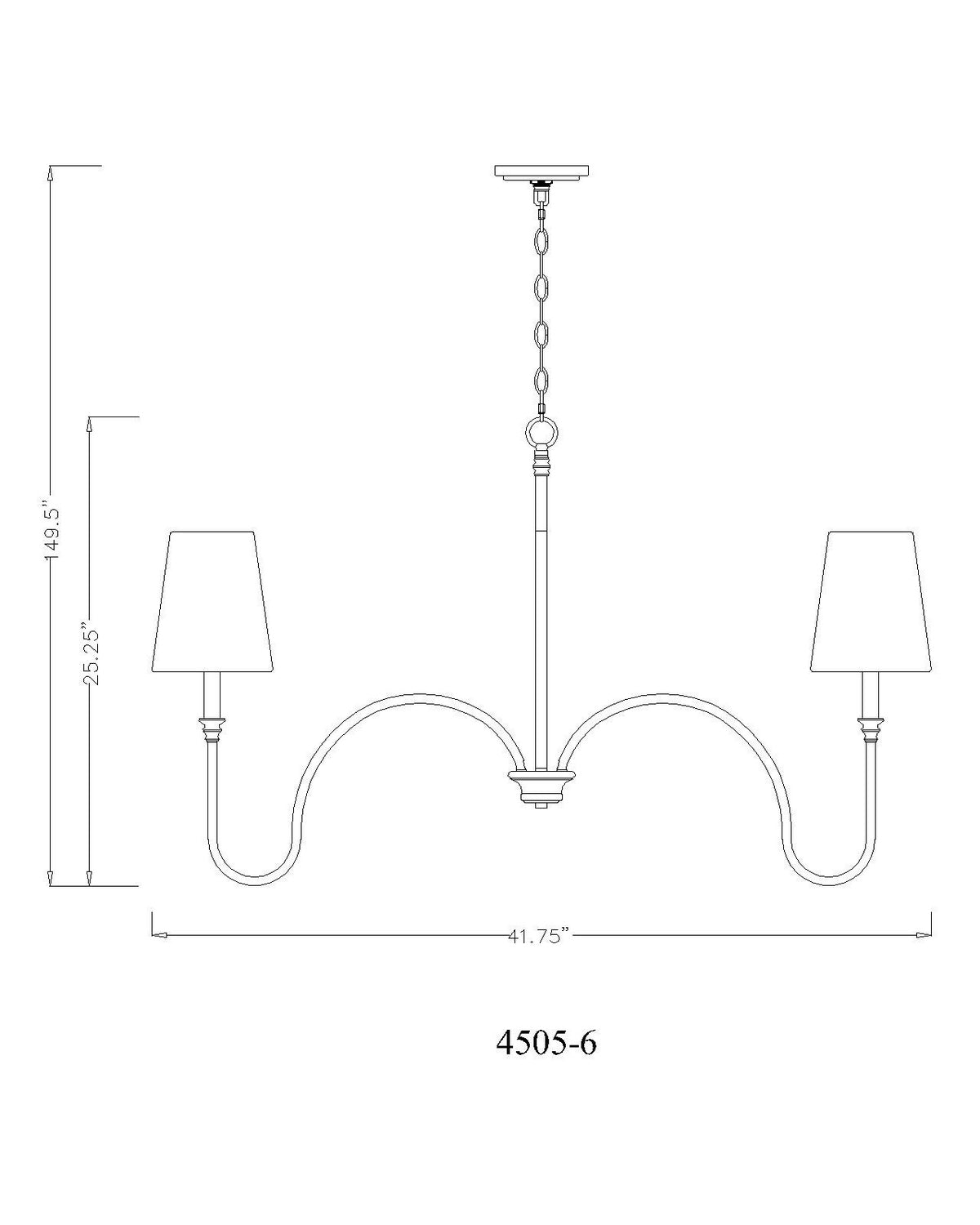 Lustre 6 lumières | Jisele