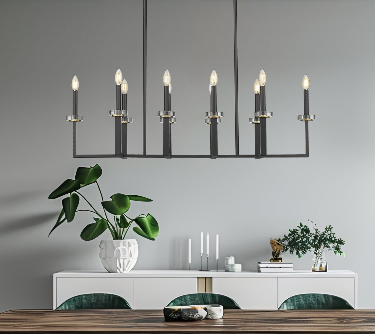 Lustre linéaire 10 lumières | Gaultier