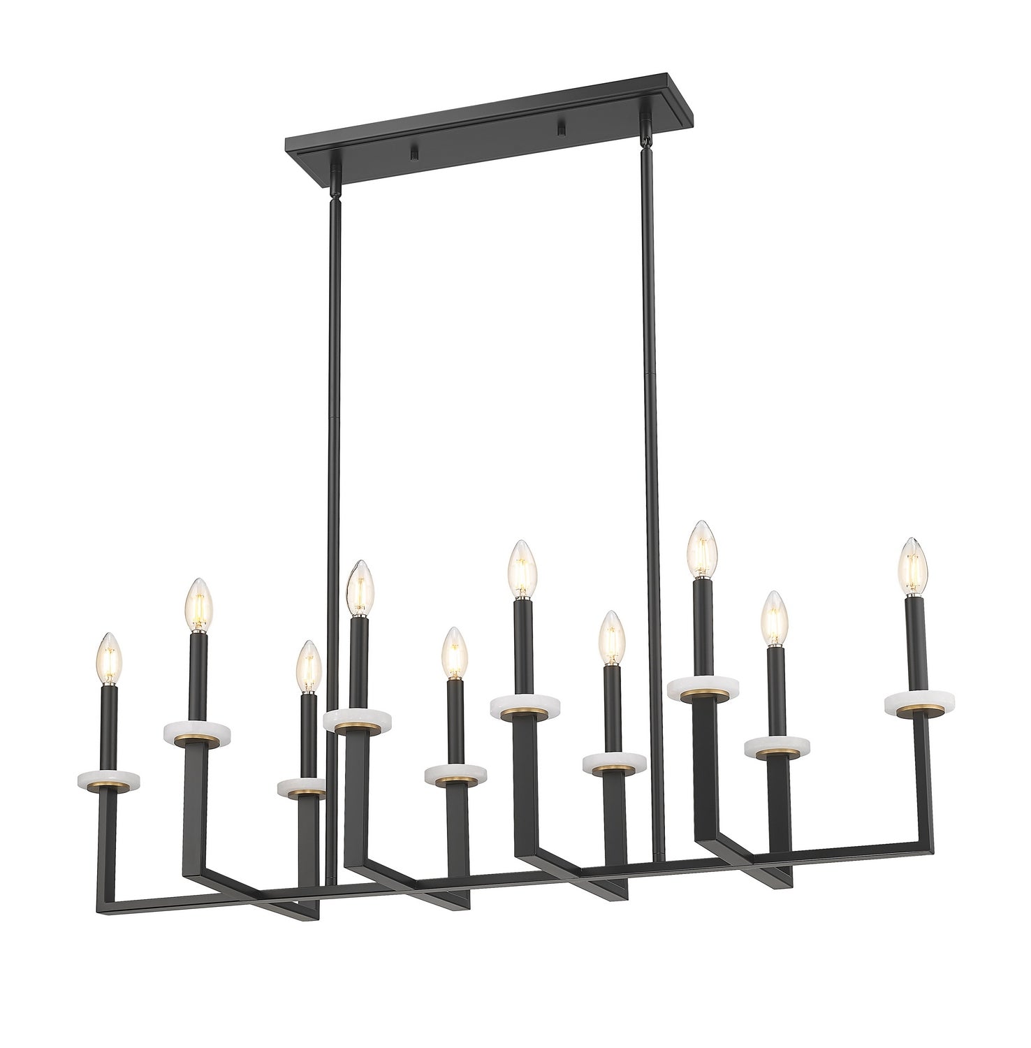 Lustre linéaire 10 lumières | Gaultier