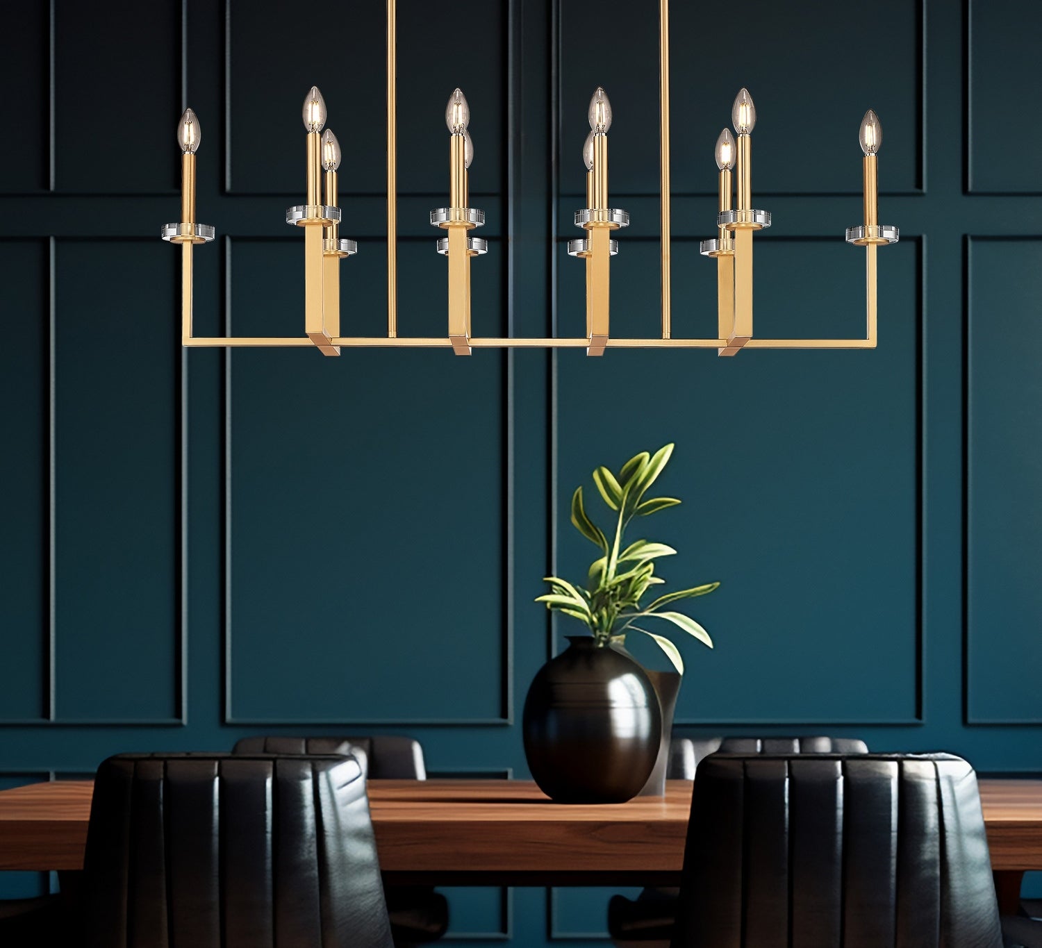 Lustre linéaire 10 lumières | Gaultier