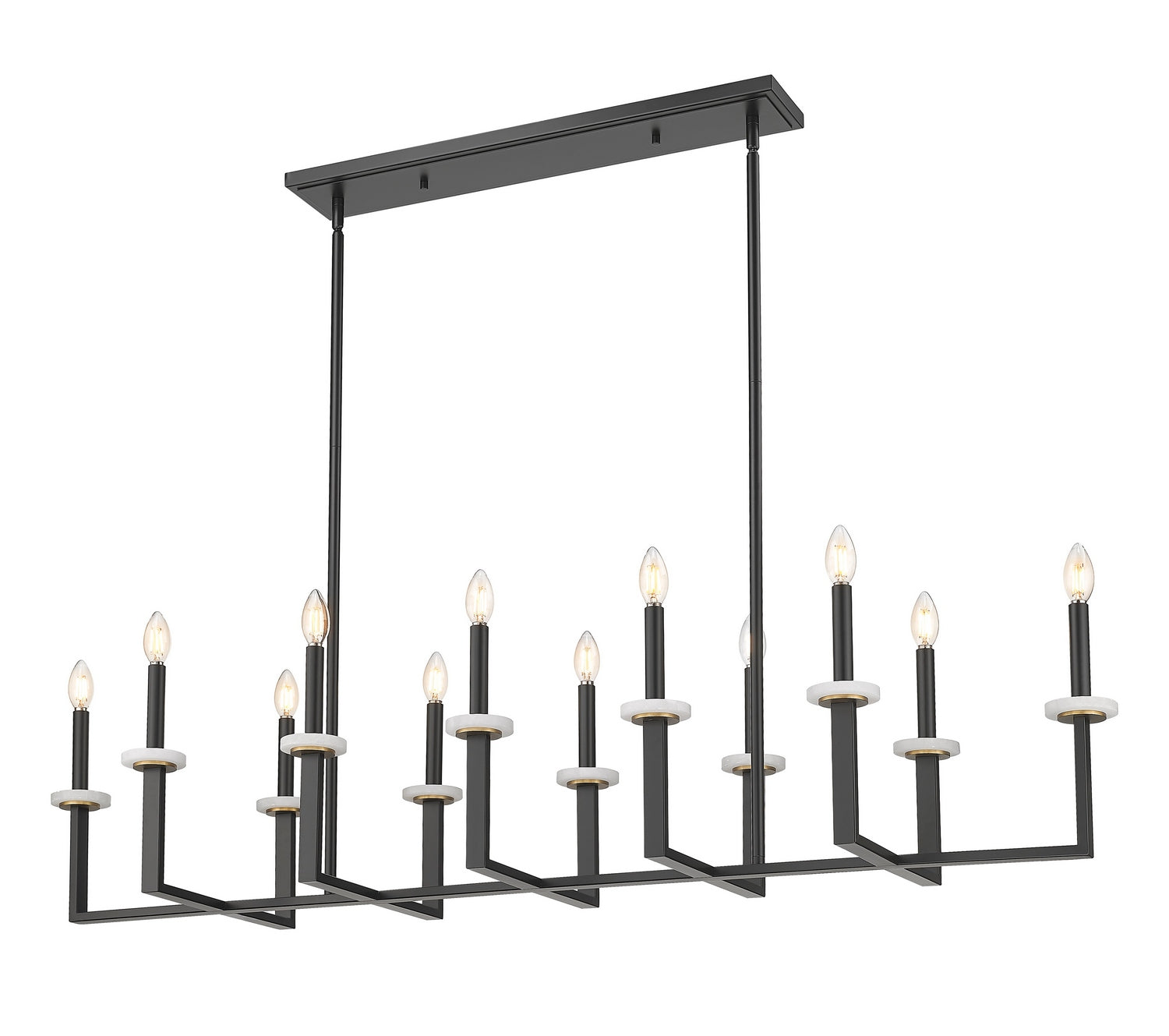 Lustre linéaire 12 lumières | Gaultier