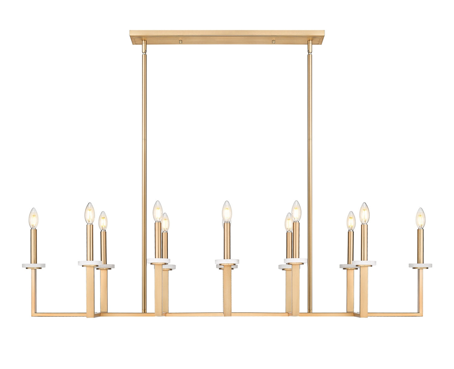 Lustre linéaire 12 lumières | Gaultier