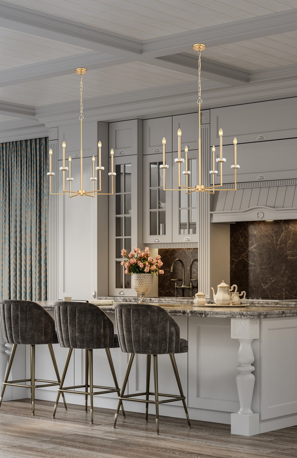 Lustre 6 lumières | Gaultier