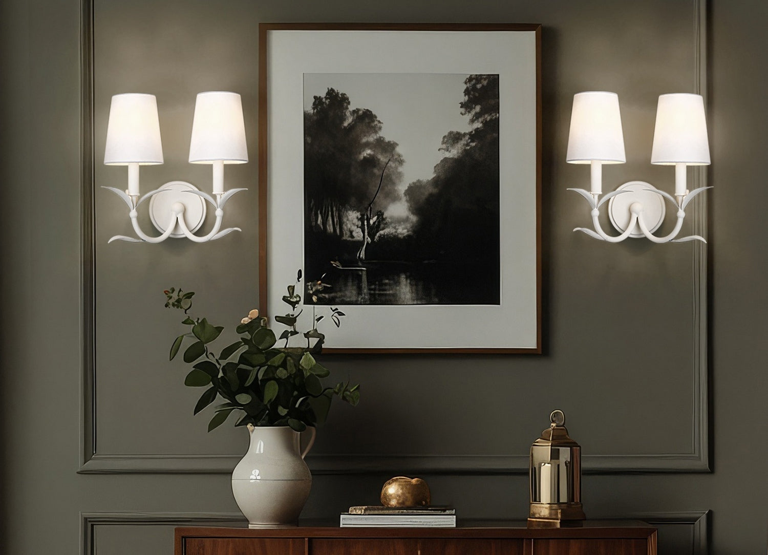 Applique murale 2 lumières | Aslin