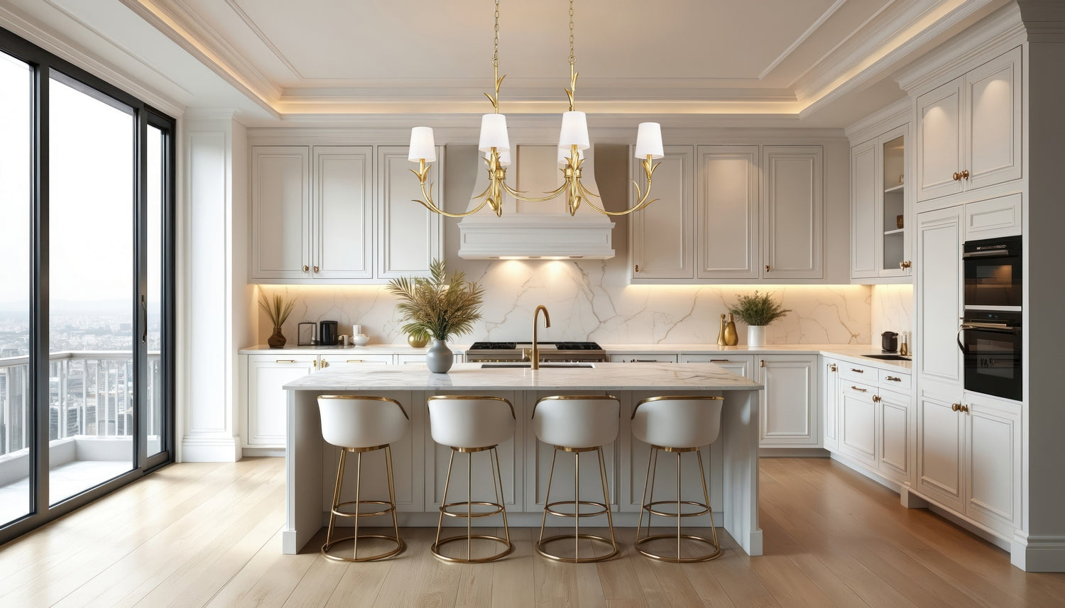 Lustre linéaire 6 lumières | Aslin