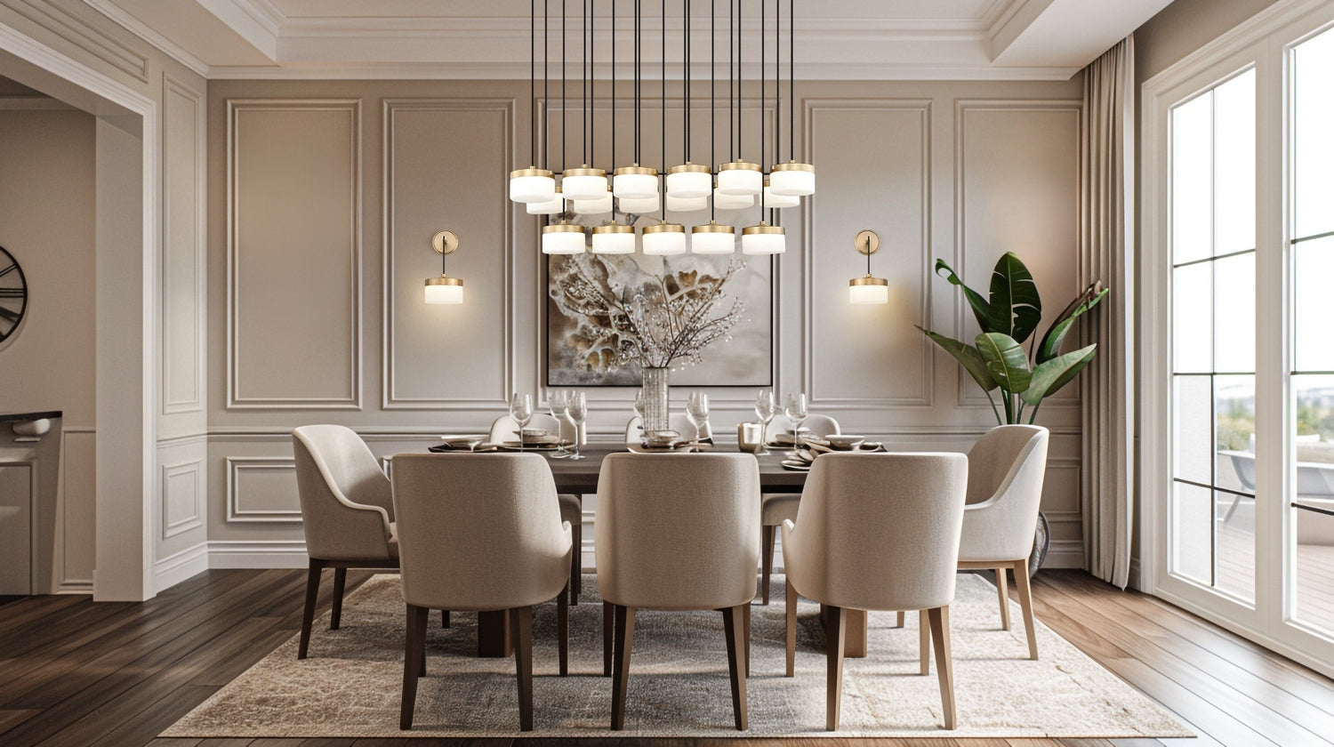 Lustre linéaire DEL | Renaud