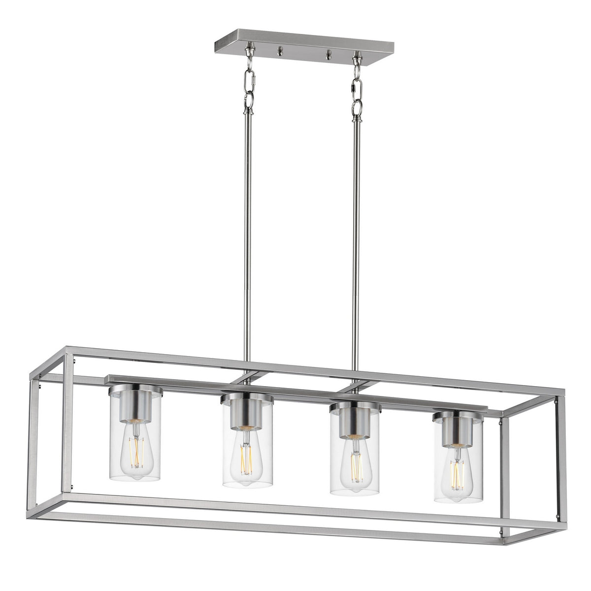 Suspension linéaire 4 lumières | Lateral