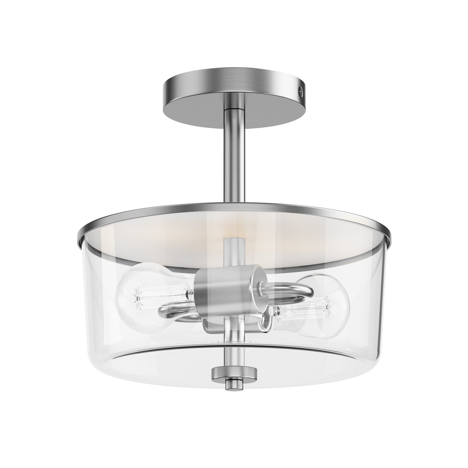 Semi-plafonnier ou suspension convertible 2 lumières | Fuller