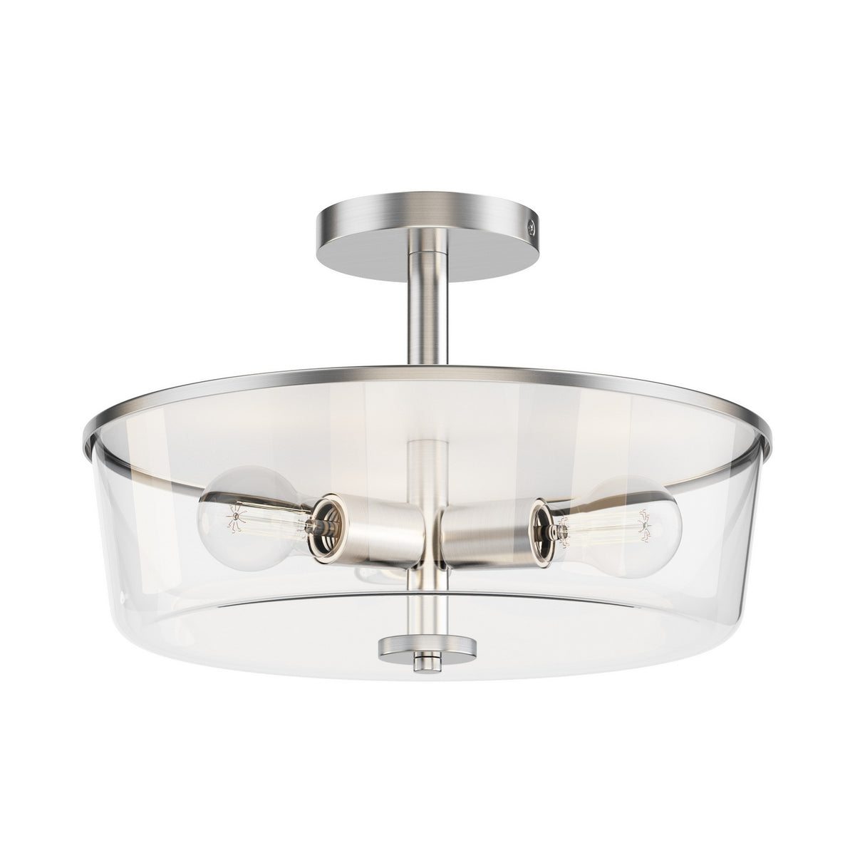Semi-plafonnier ou suspension convertible 3 lumières | Fuller