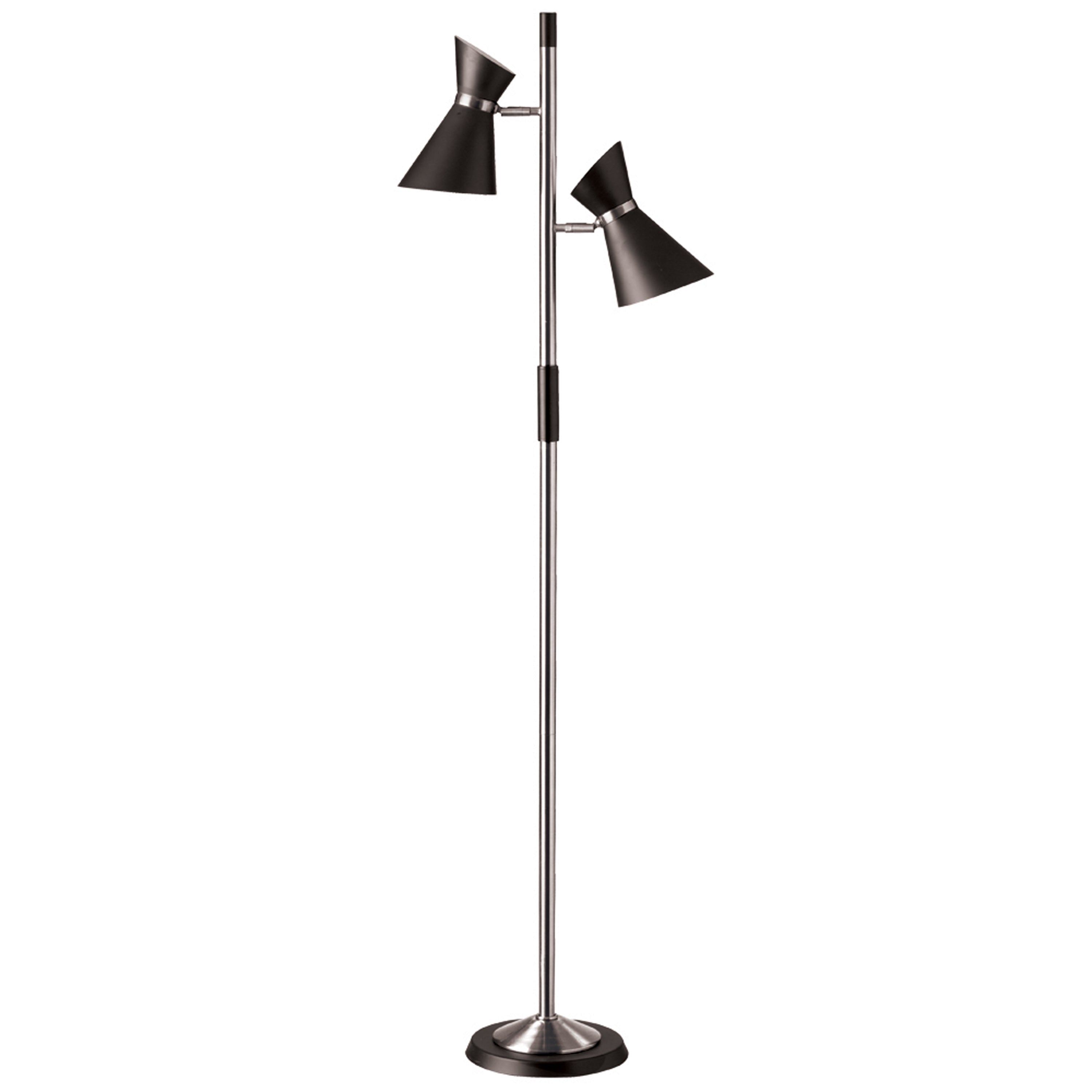 MIDCENTURY-MODERN- Lampe sur pied Chrome - 1680F-BK-PC | DAINOLITE
