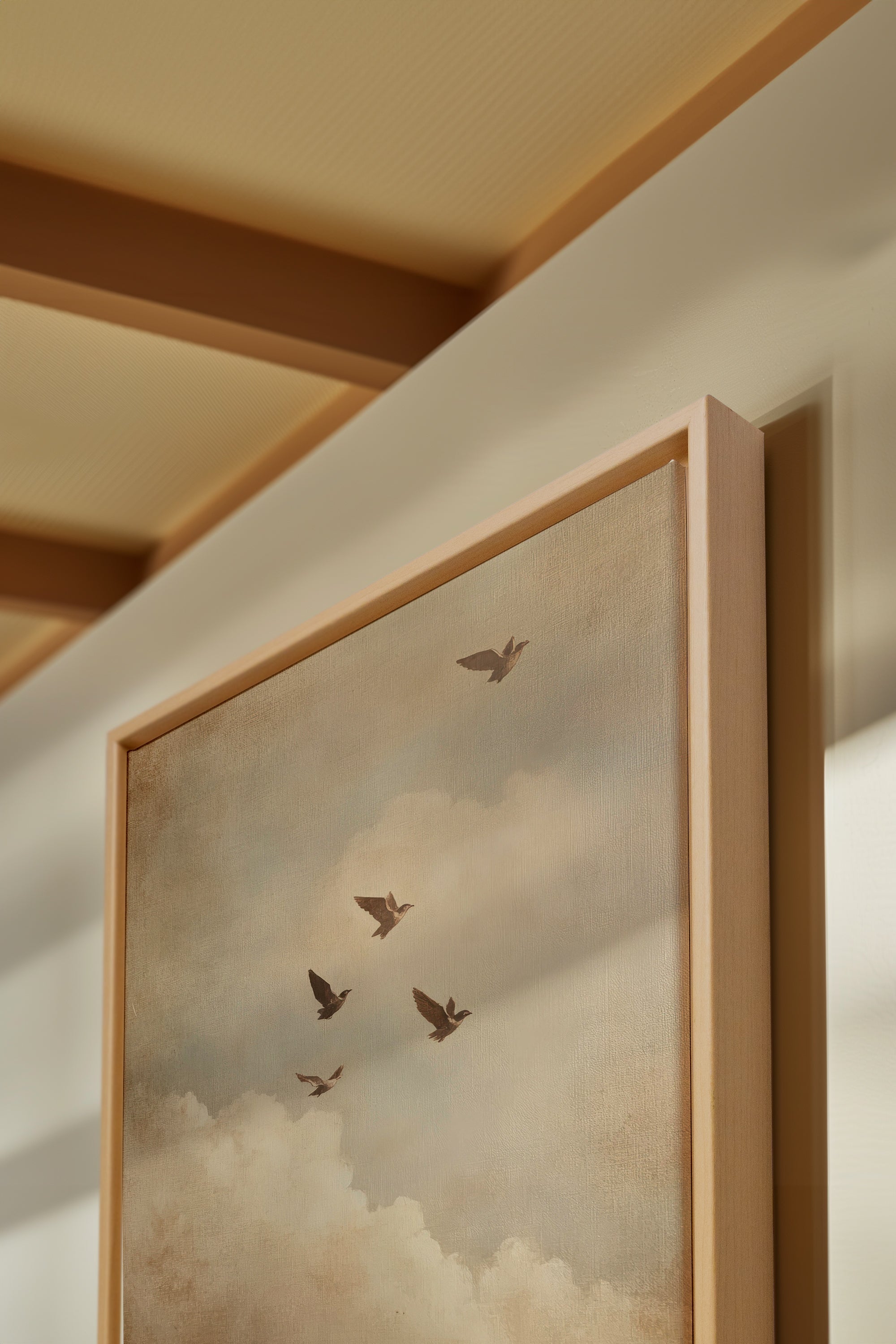 VOLÉE DE SOUVENIRS, Oeuvre sur toile étirée