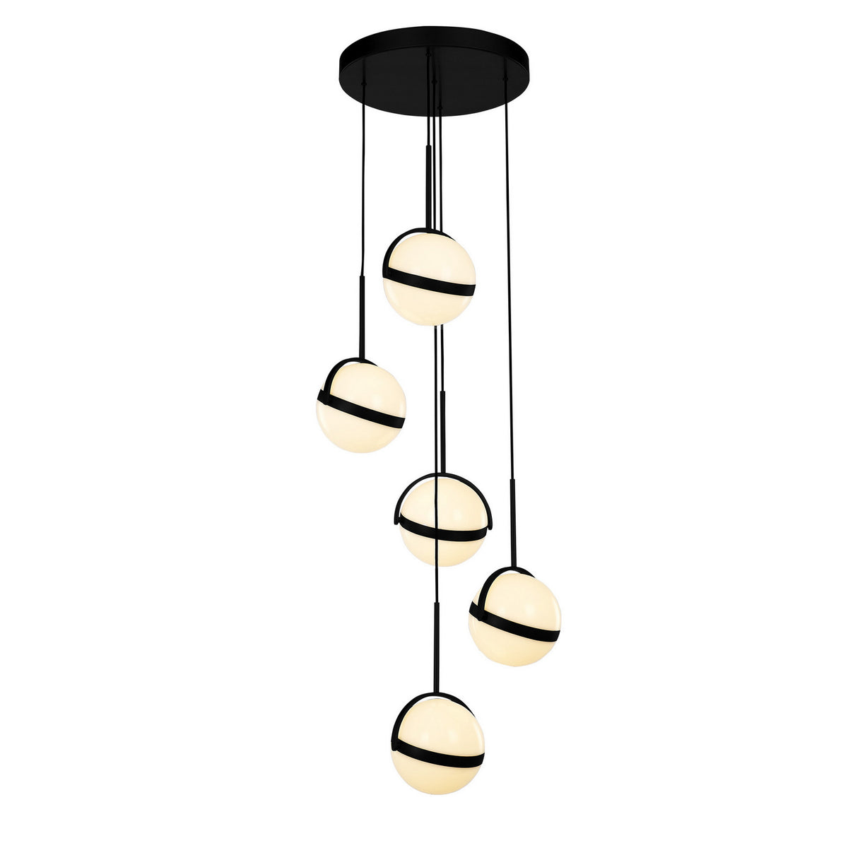 Suspension multiple DEL | Globo — photo fournisseur Alora