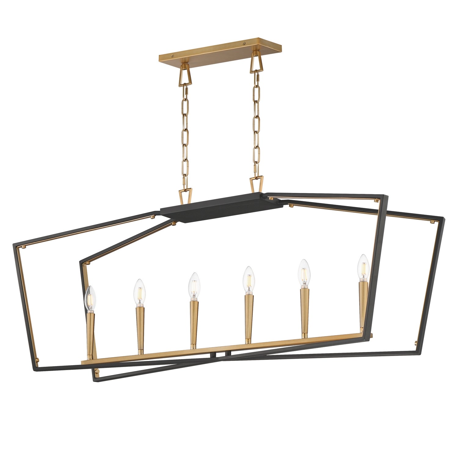 Suspension linéaire 6 lumières | Melrose