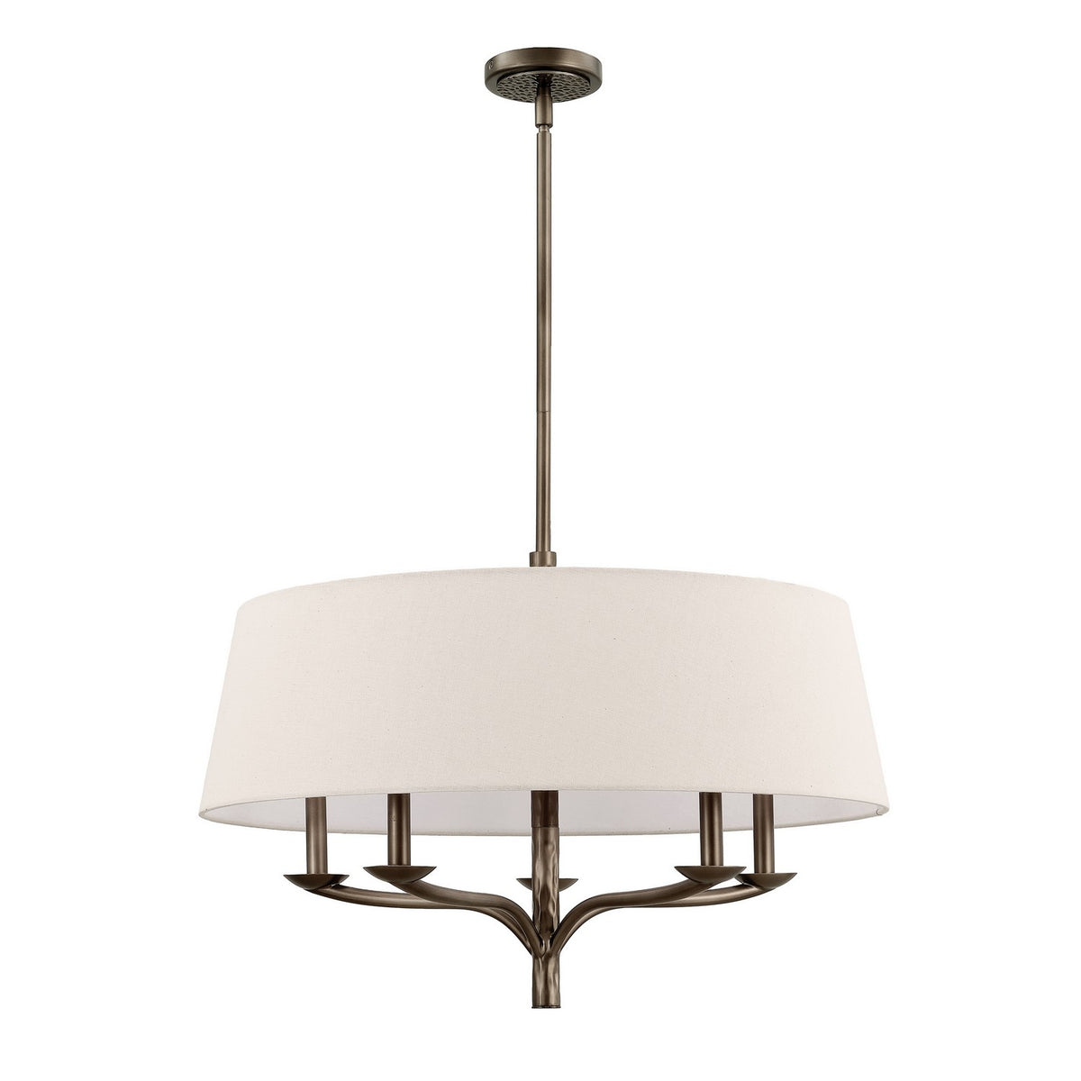 Suspension 5 lumières | Bethany — Bronze / Foncé — 208117A