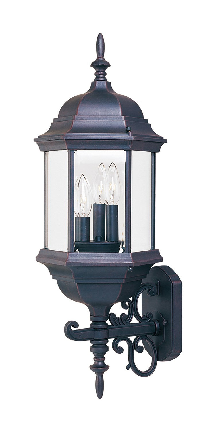 Maxim - Lanterne murale extérieure 3 lumières | Builder Cast - 1074CLEB