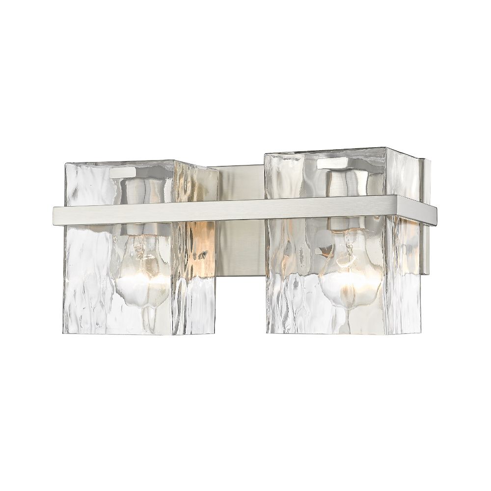 BENNINGTON Bathroom wall sconce Nickel - 1938-2V-BN | Z-LITE