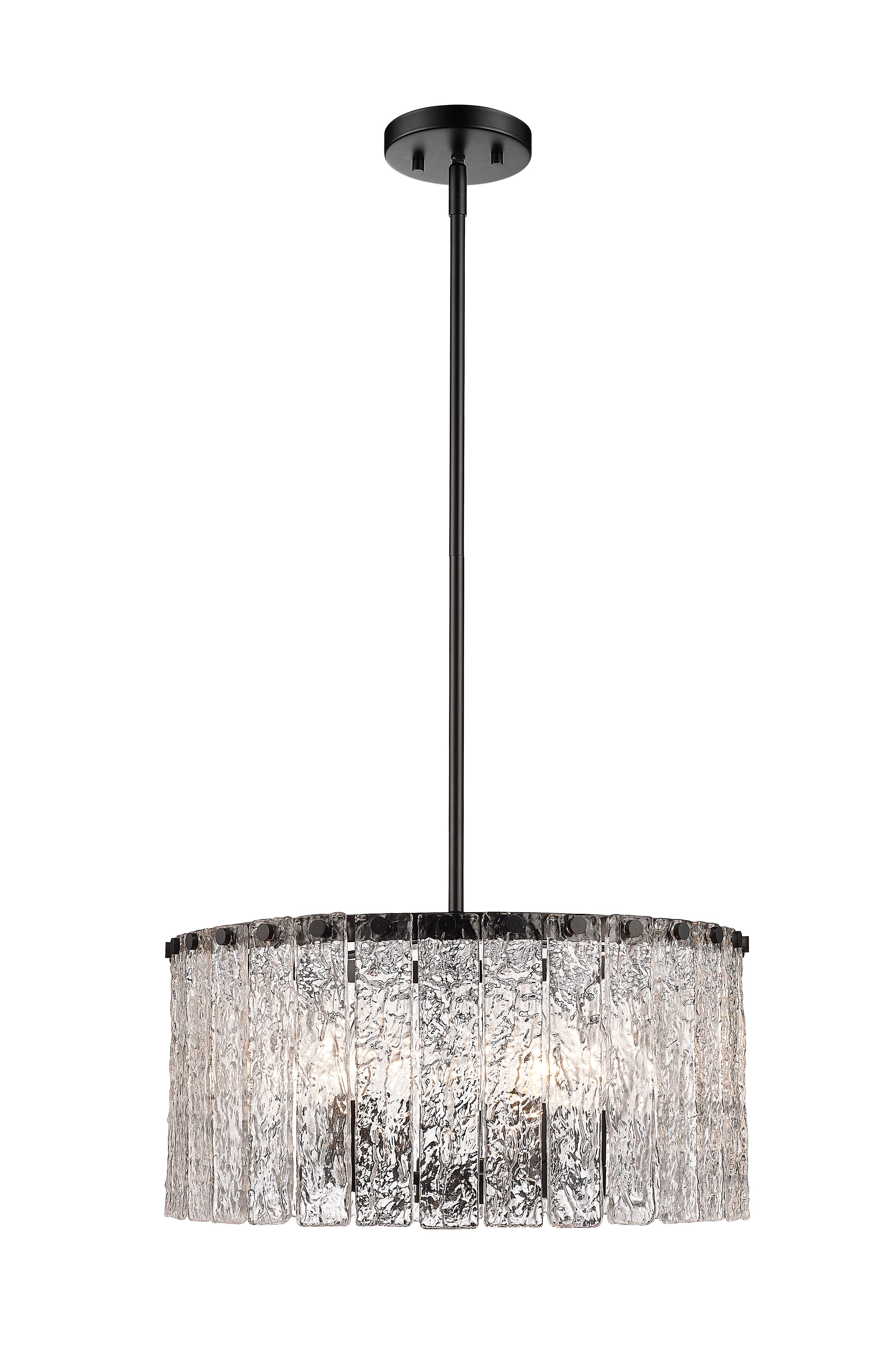 GLACIER Chandelier Noir - 1943P18-MB | Z-LITE