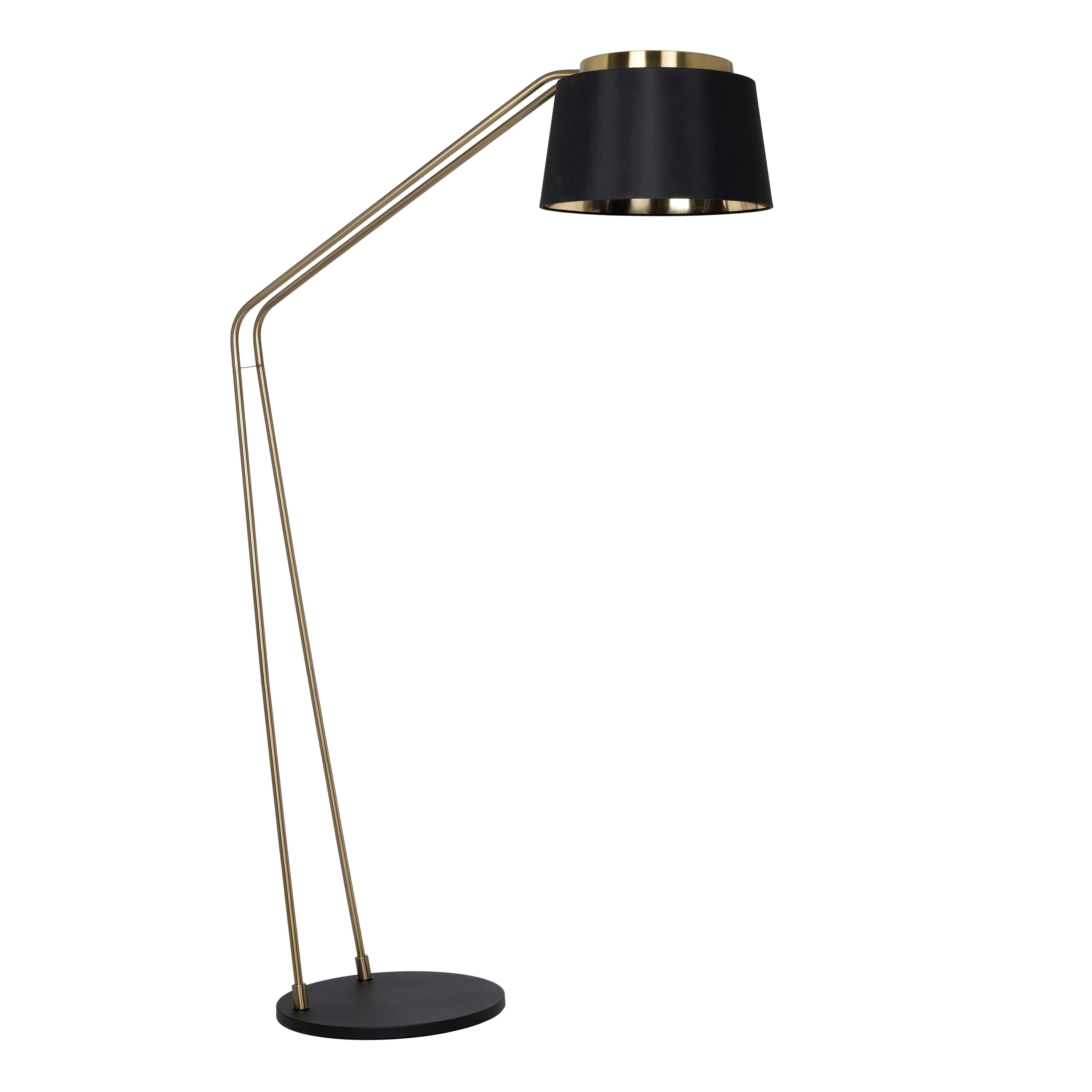 ALMERIMAR Lampe sur plancher Noir, or - 206619A | EGLO