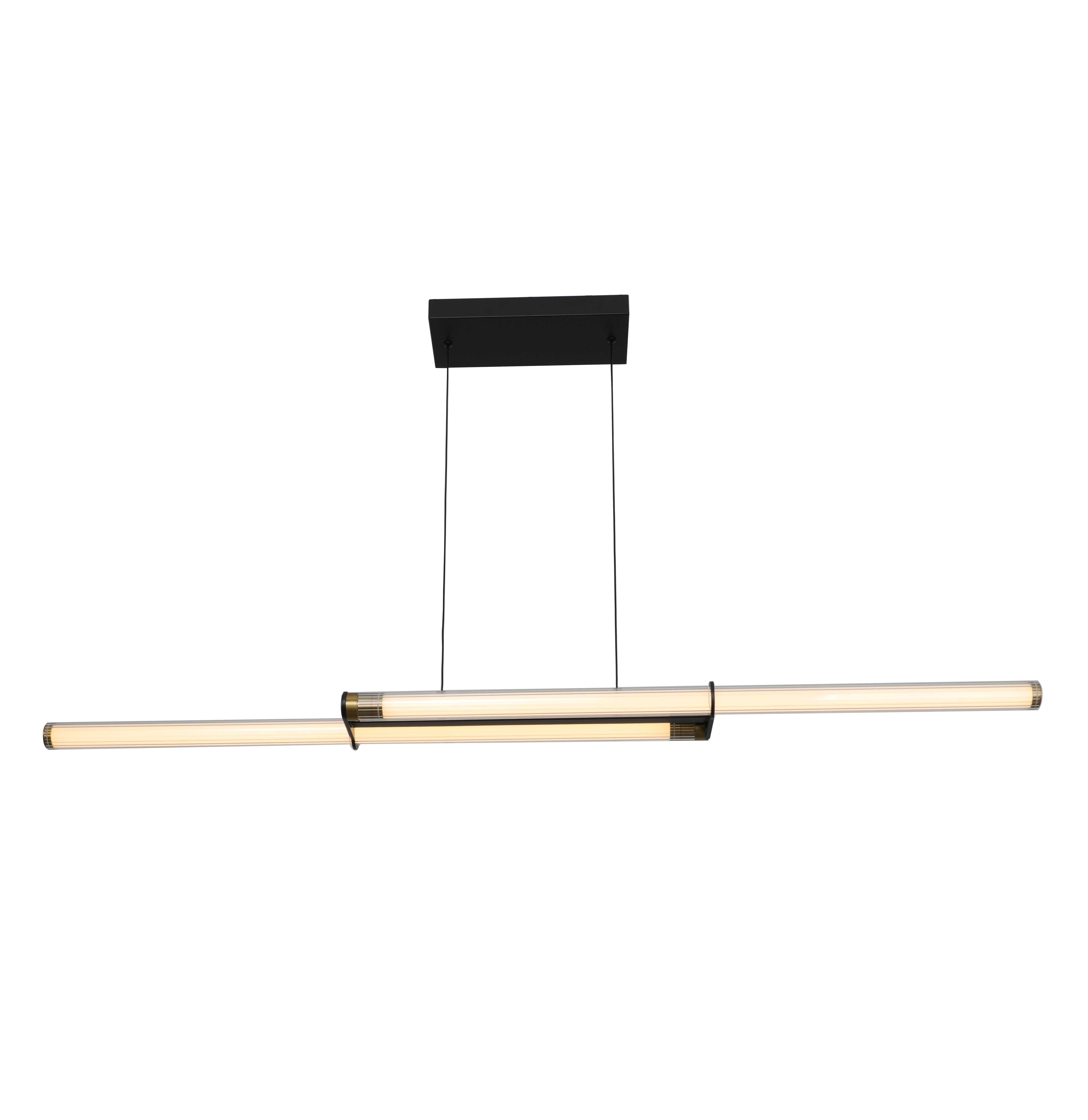 Luminaire suspendu Noir, Or DEL INTÉGRÉ - 20722-PB | INTER