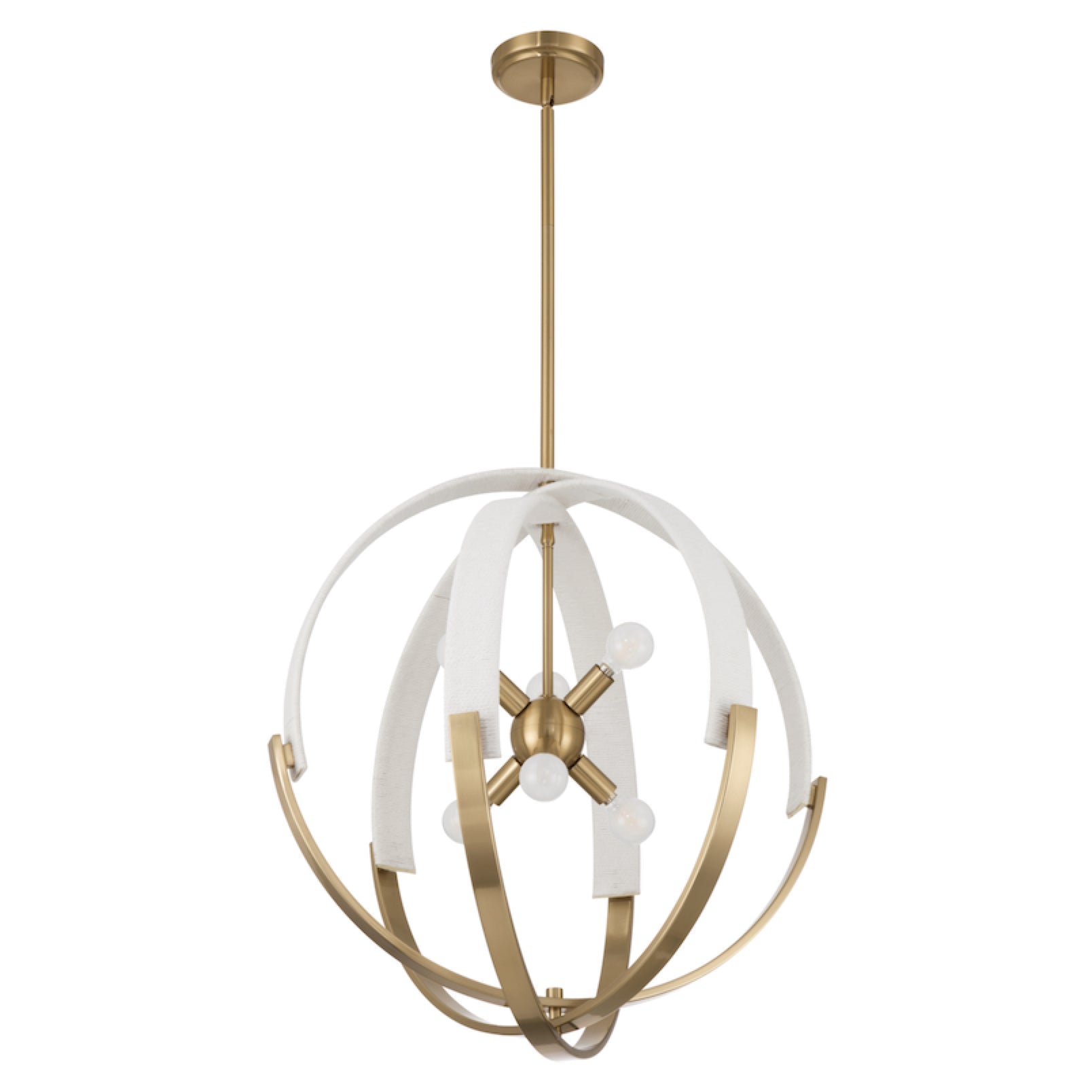Luminaire suspendu Laiton et crème | ABBEY