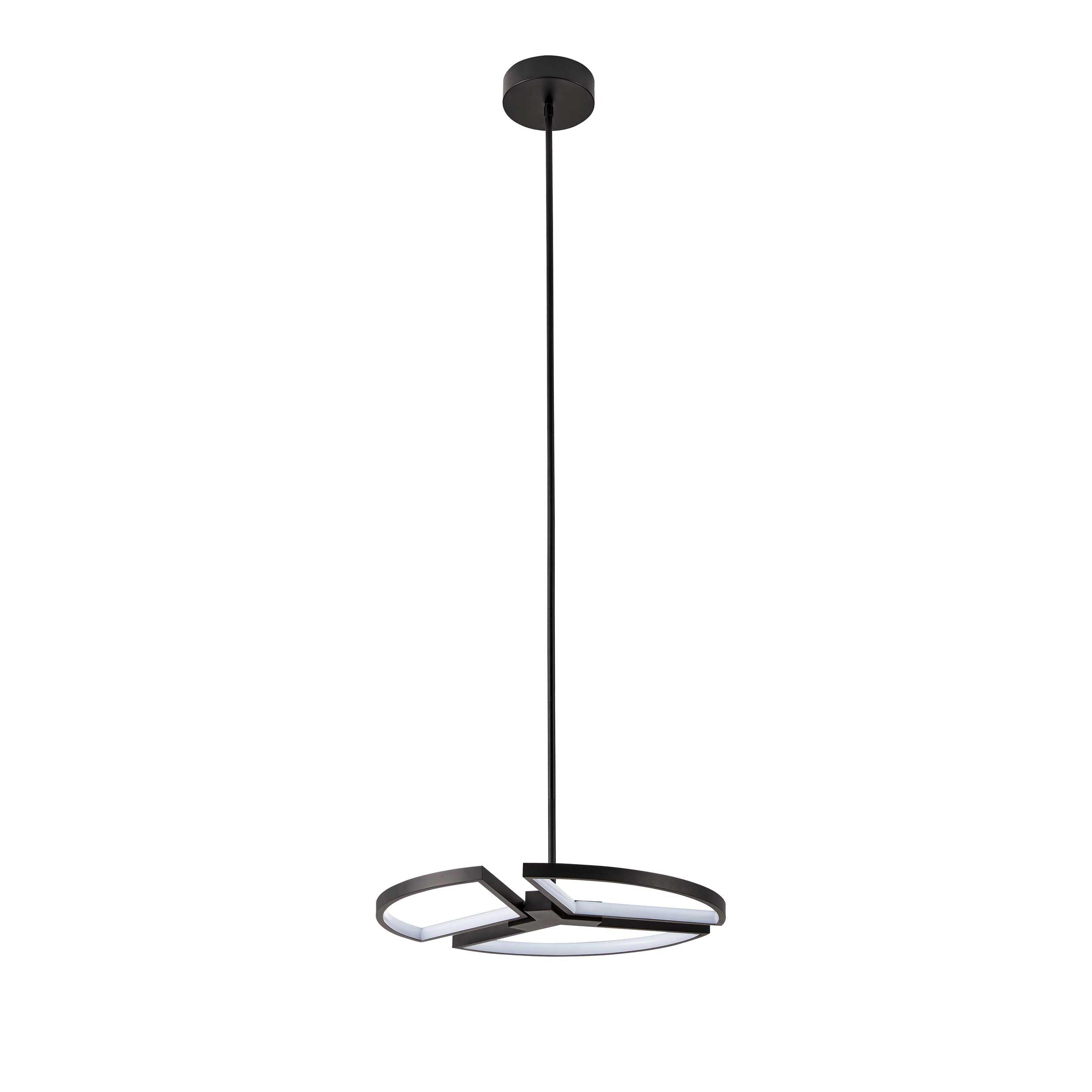 Luminaire suspendu Noir texturé | ALFIE