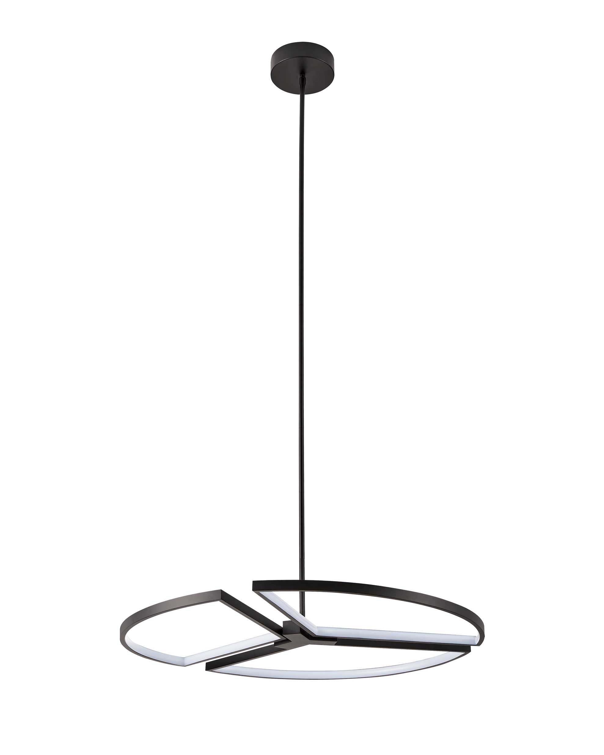 Luminaire suspendu Noir texturé | ALFIE