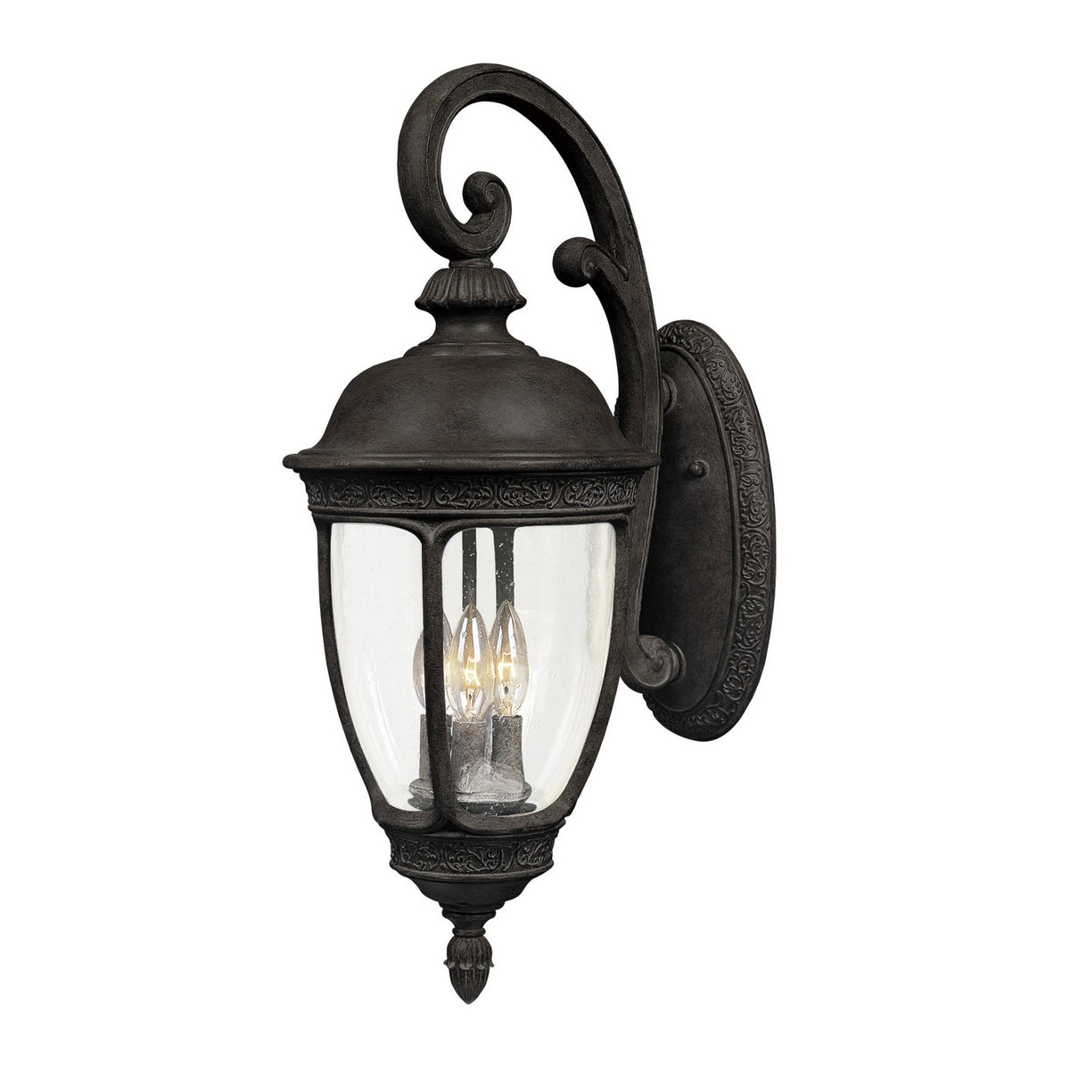 Maxim - 3466CDSE - Three Light Outdoor Wall Lantern - Knob Hill DC - Sienna