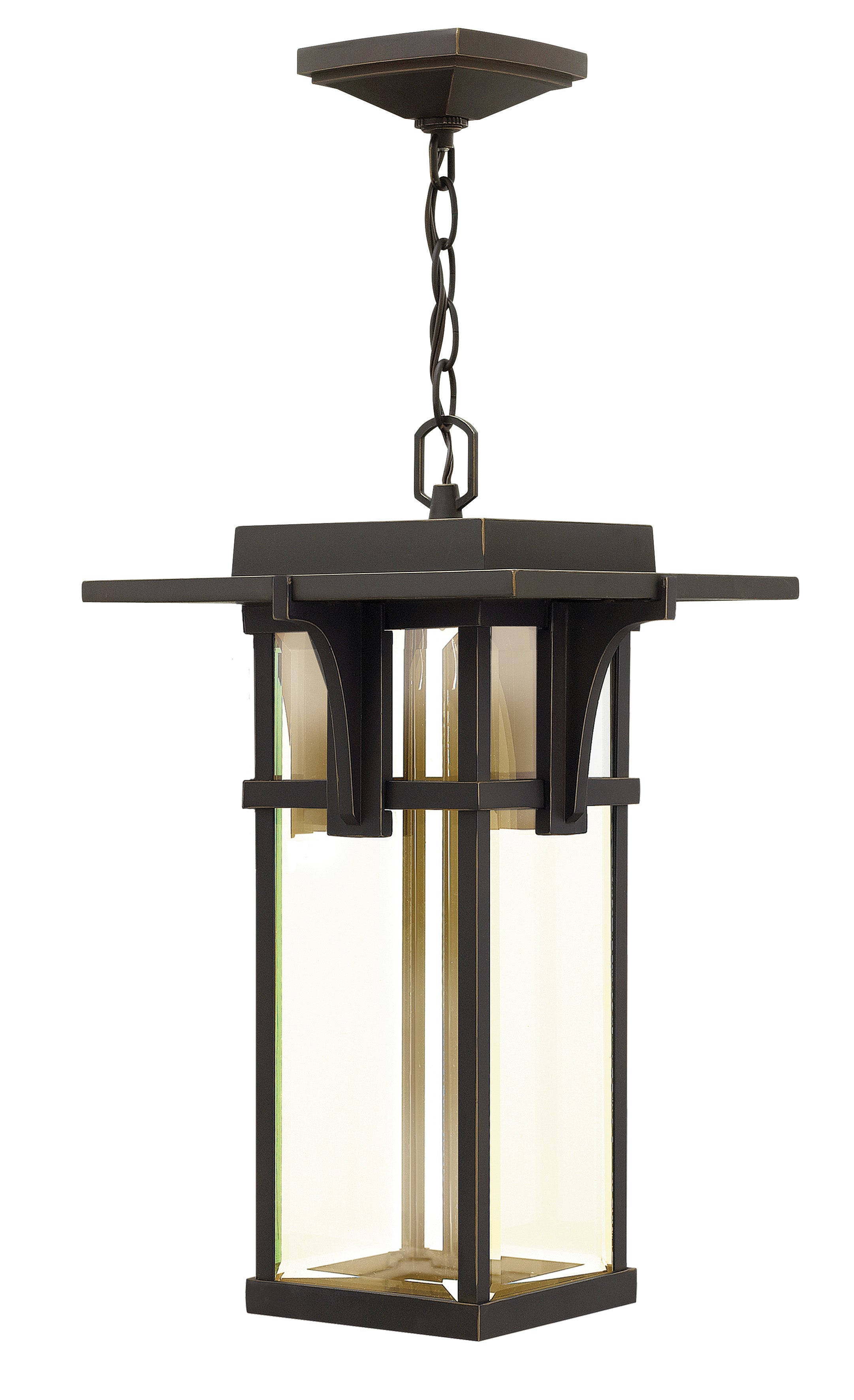 MANHATTAN Suspension exterieure Bronze DEL INTÉGRÉ - 2322OZ-LED | HINKLEY