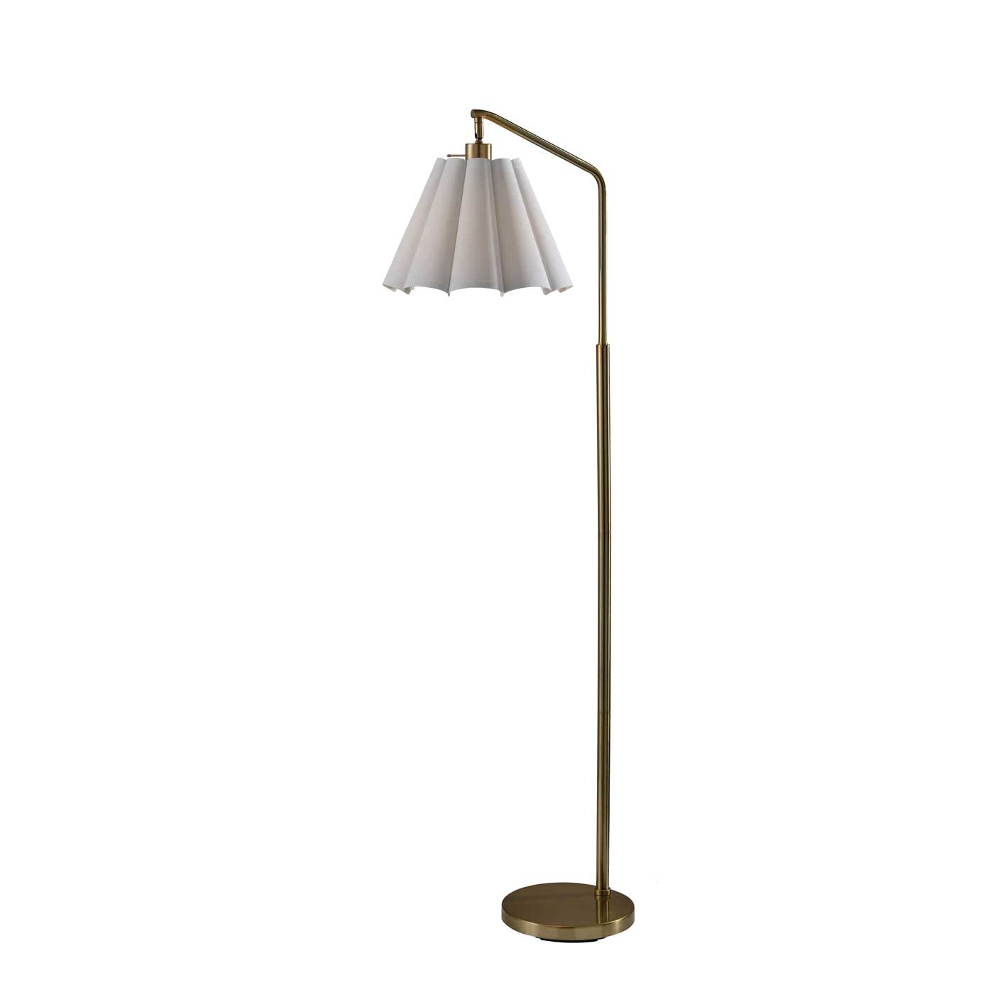LYRA Lampe sur plancher Or, blanc - 2608-21 | ADESSO