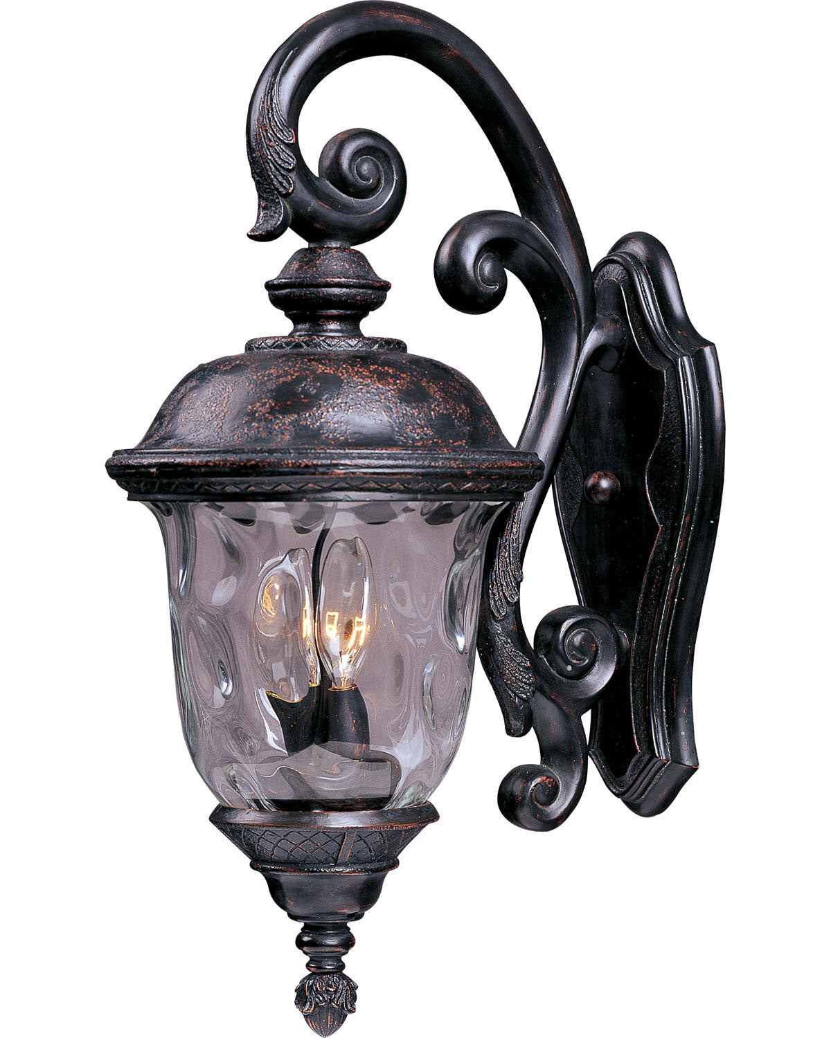 Maxim - Lanterne murale extérieure 3 lumières | Carriage House VX - 40497WGOB